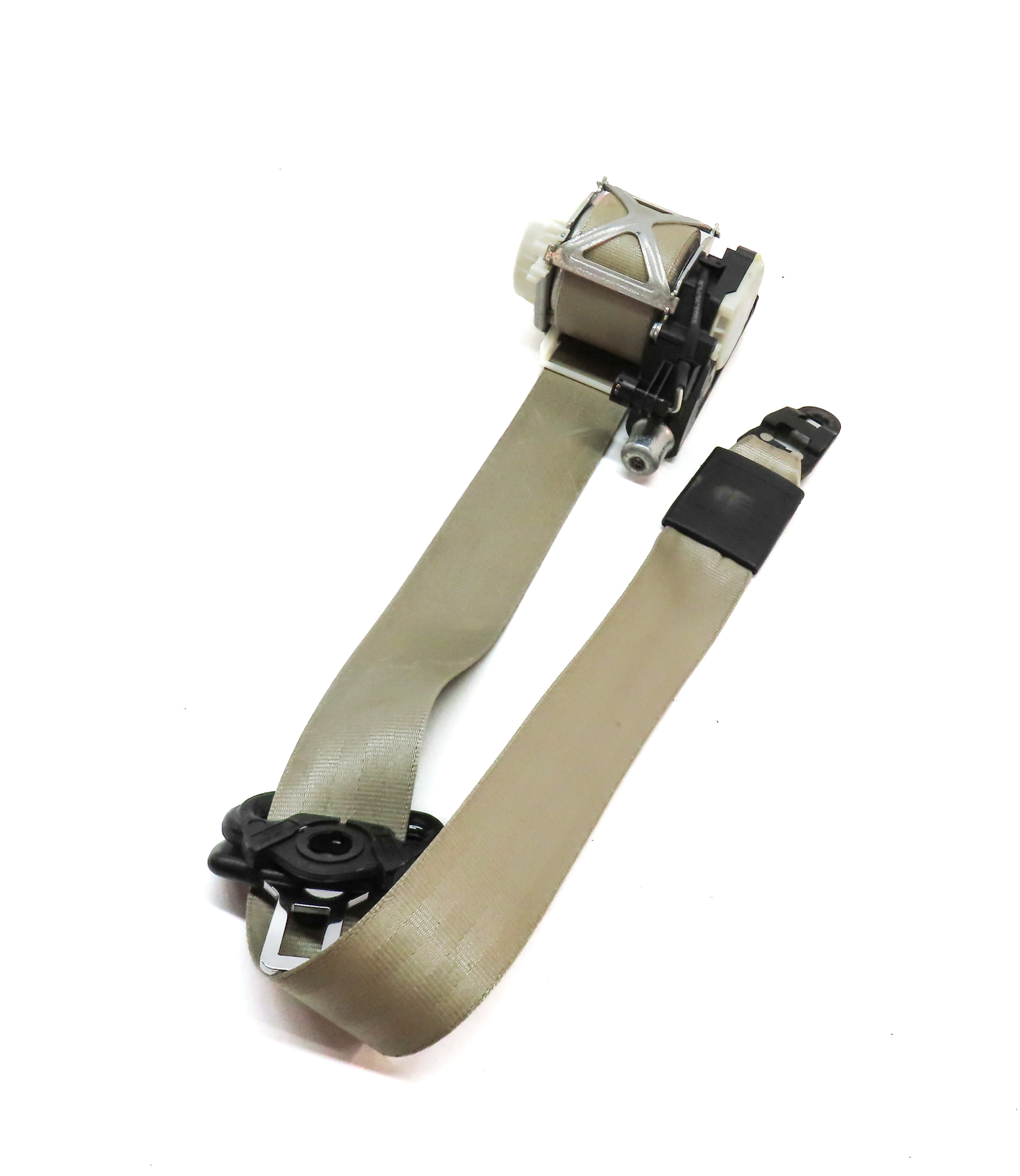 2007-2015 AUDI Q7 (4L) FRONT RIGHT PASSENGER SEAT SEATBELT RETRACTOR (Beige) — exact item pictured